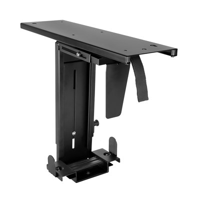 Montez-le! Support de bureau anti-vol pour ordinateur, support d'ordinateur réglable sous le bureau avec rail coulissant