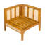 Chaise d'angle d'extérieur