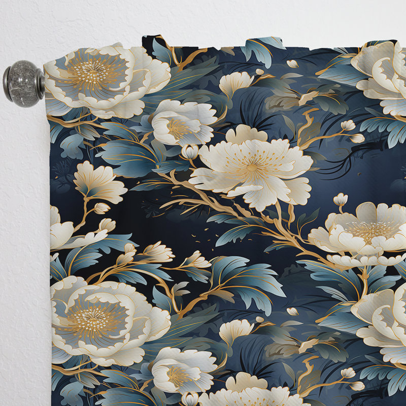 Rideau en velours oriental Imperial Opulence - obscurcissant - 1 panneau, L 52 po x L 63 po