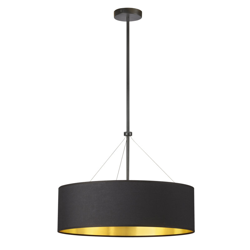 Pallavi 4 Light Incandescent Chandelier, Black, Matte Black