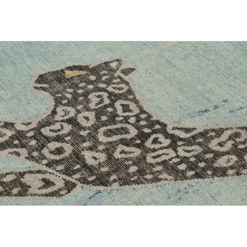 Distressed Homage Animal Print Area Rug, Rectangle 9' x 12'