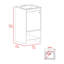 Armoire de meuble-lavabo autoportante à 1 tablette Westbury - gris clair-543068326