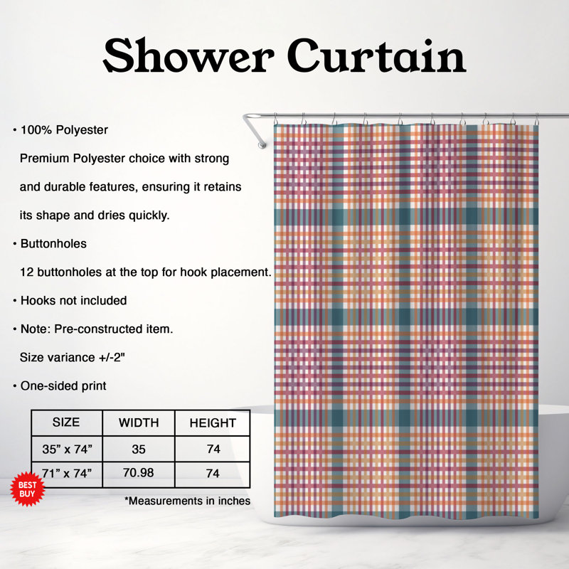Rideaux de douche Fall Hues - Premium, H 74 po x l 71 po
