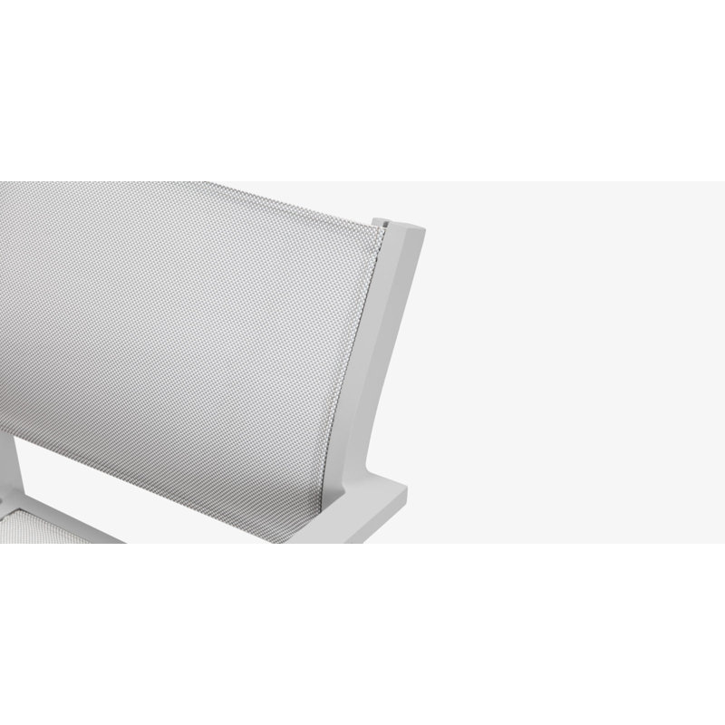 Chaise de salle à manger Fusion, Gris nuageux, Argent Kessler
