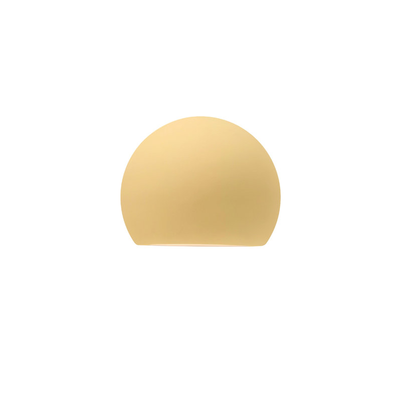 Beda Ceramic LED Wall Light, Muted Yellow