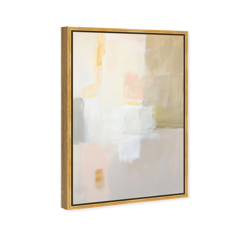 Pastel Embers IV Canvas Abstract Print by Oliver Gal, Black Frame, 10 x 15, 46"H x 31"W, Gold Frame