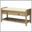 Étagère à chaussures TREXM avec siège rembourré et tiroirs, banc de rangement multifonctionnel pour entrée (gris délavé)-588369753