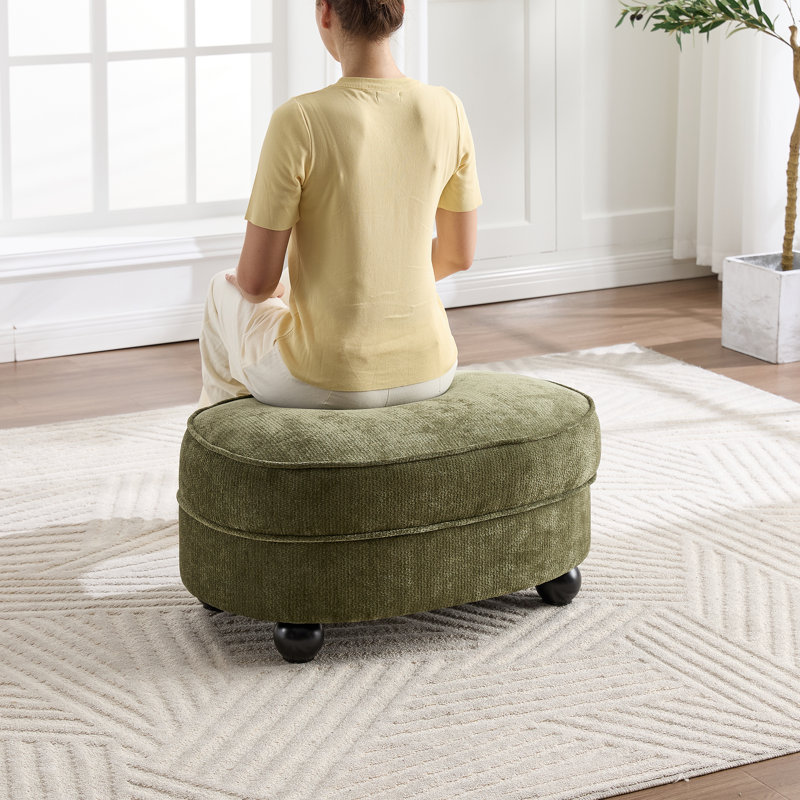Repose-pieds en chenille 31,9 po, Vert