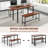 3 Piece Dining Table Set for 4-6 with 2 Benches-1473539458-1473539516