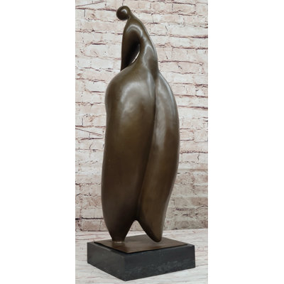 Conaugh Proportionally Exaggerated Woman Female Form Fertility Bronze Sculpture Statue Figure Modern Art