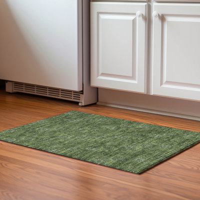 Premium Machine Washable Prisco Olive Rug