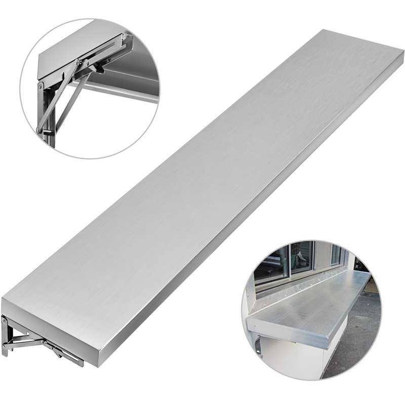 Mylik 70.8'' W Stainless Steel Shelving Unit