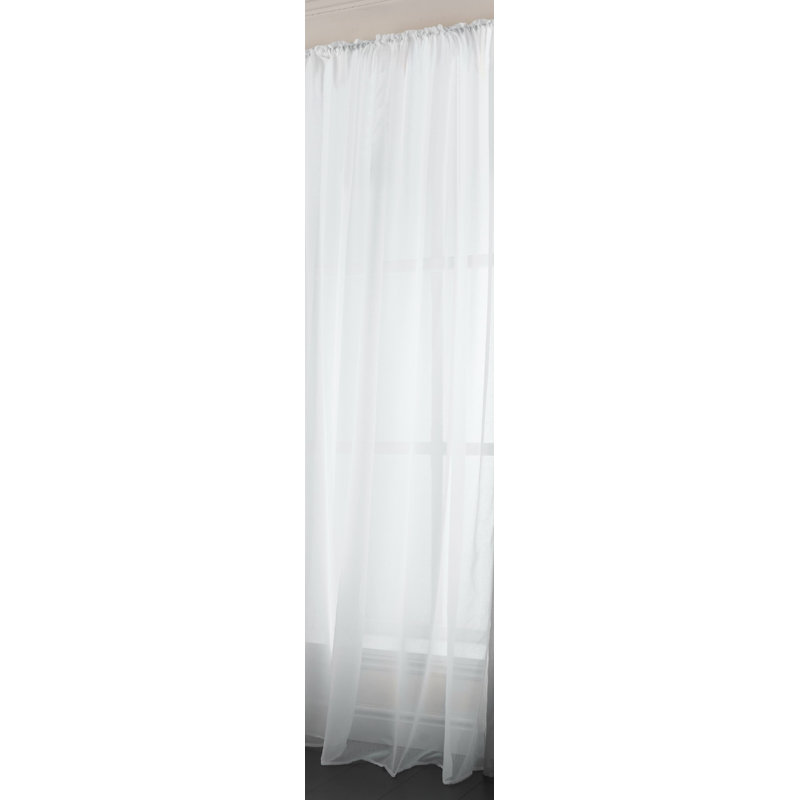 Eoin Sheer Curtain Single Panel, White, 150 x 229 cm