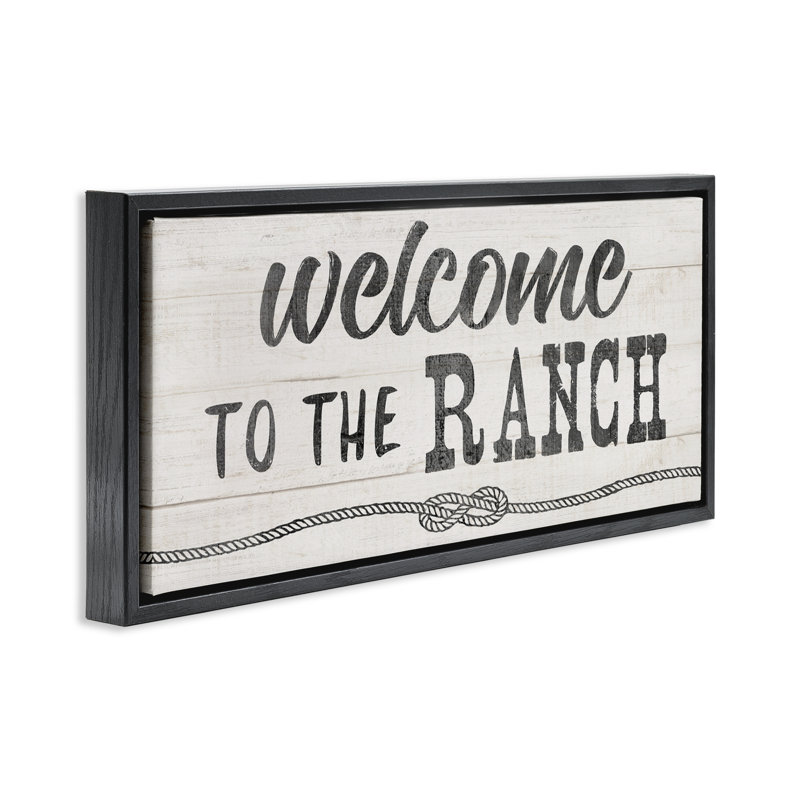 Bienvenue dans le cadre flottant Ranch, conçu par CAD Designs, Cadre flottant noir de jais, H 14 po x l 31 po