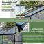 Serre en polycarbonate avec structure à installation rapide et évent de toit-125847307