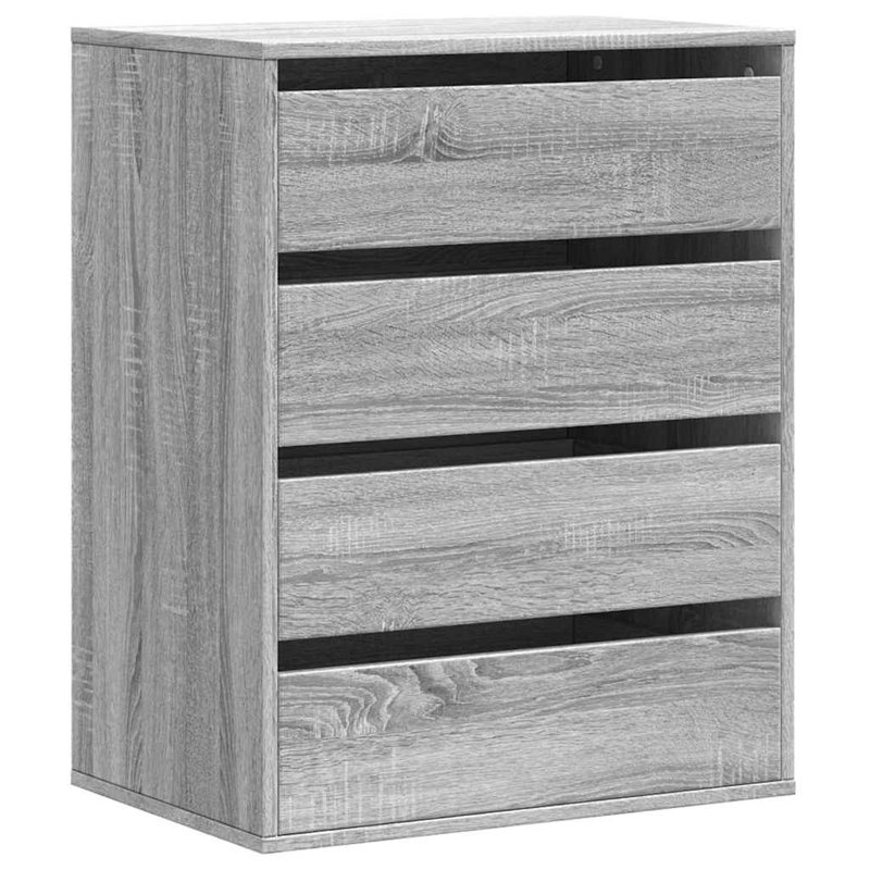 Staika Accent Chest, 76cm H x 60cm W x 41cm D, Grey Sonoma