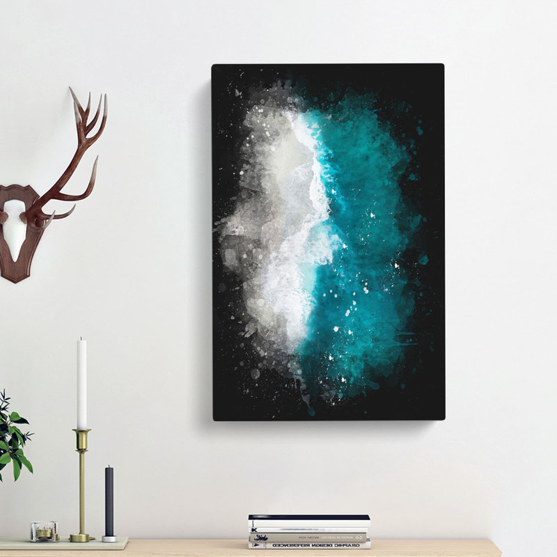 Ocean Kissing the Beach - Wrapped Canvas, 45cm H x 30cm W x 4cm D