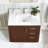 Cloverfield 36 " W Freestanding Standard Free Standing 1 Single Vanity Bathroom Vanity With Cultured Marble Top with Mirror-93496124-93496125