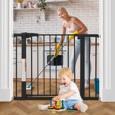 Barrière de sécurité pour bébé 29,5 "à 43" de large à pression