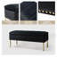 Banc de rangement moderne en velours de 46,5 po Berry-996126435
