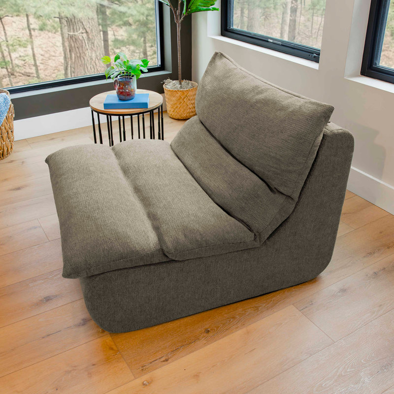 Fauteuil d'appoint d'intérieur Big Joe Driftscape, gris brumeux, Misty Gray, Chaise