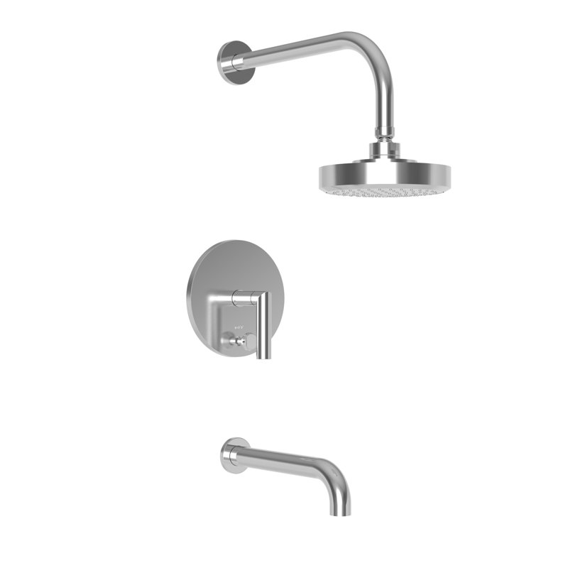 Balanced Pressure Tub & Shower Trim Set, Polished Chrome
