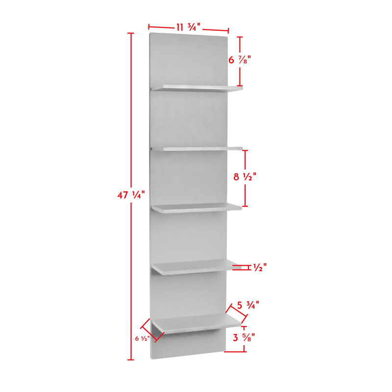 Brakebill 5 Tier Wall Shelf