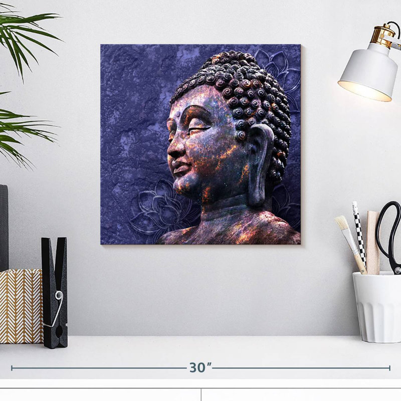 Javetta Lord Buddha Head, 16" H x 16" W