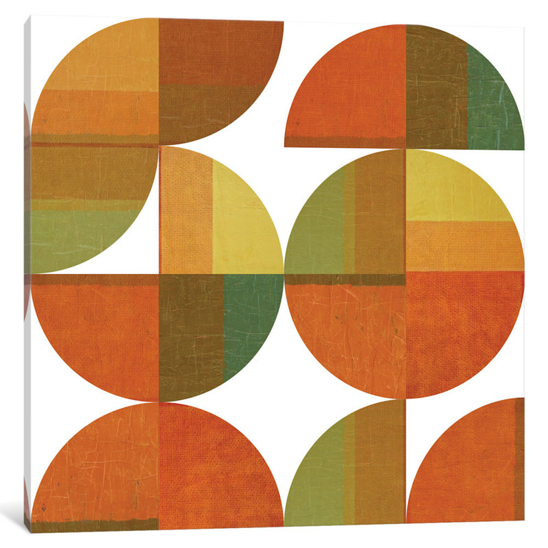 «Four Suns Quartered», impression sur toile, H 37 po x l 37 po x P 1,5 po, Pas de tapis, Toile tendue