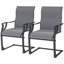 Ensemble de 2 chaises de patio pour l'extérieur
