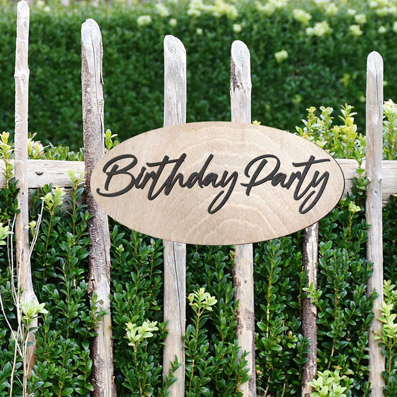 Signe de fête d'anniversaire