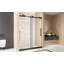 Porte de douche coulissante simple sans cadre-128261302