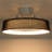 Jiren Dimmable Flush Mount LED Ceiling Fan with Remote Control-586990032