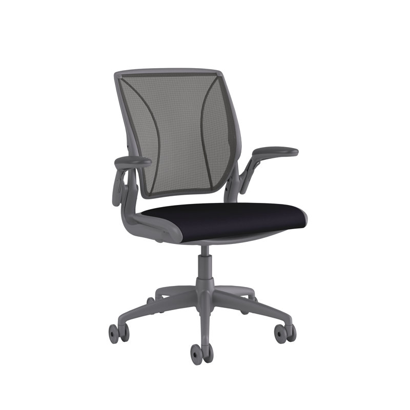 Mesh Task Chair, Catena/Cornflower, Pinstripe/Silver, White