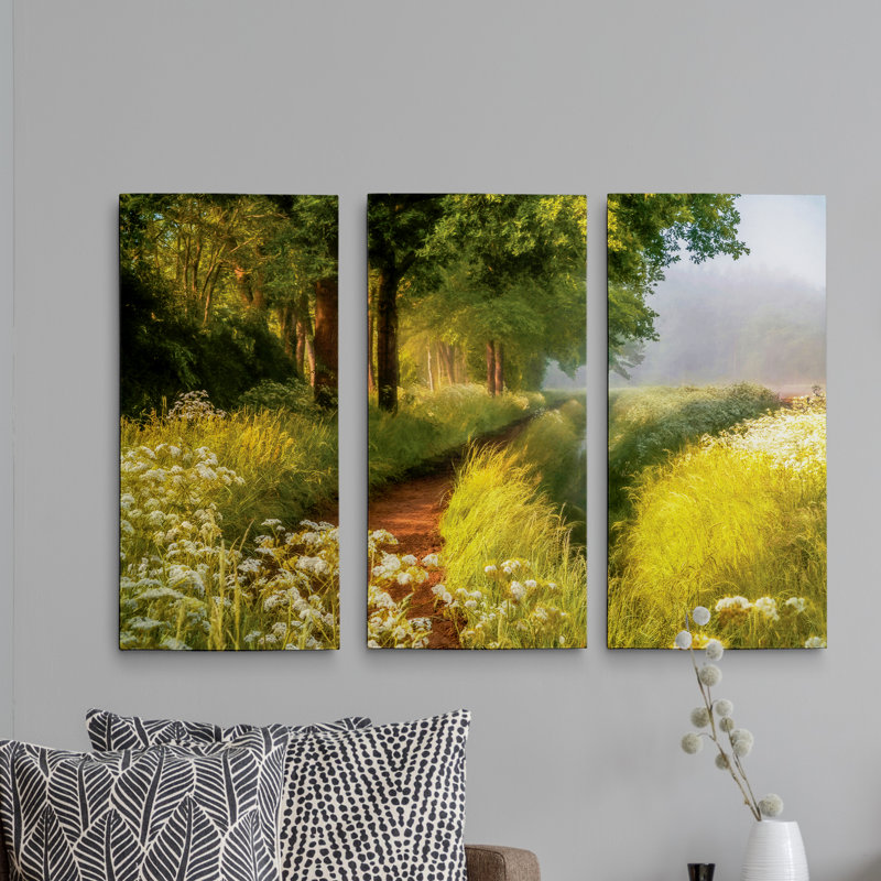 A Premium Spring en Hollande-image à pièces multiples sur toile, H 24 po x l 36 po x P 1,5 po