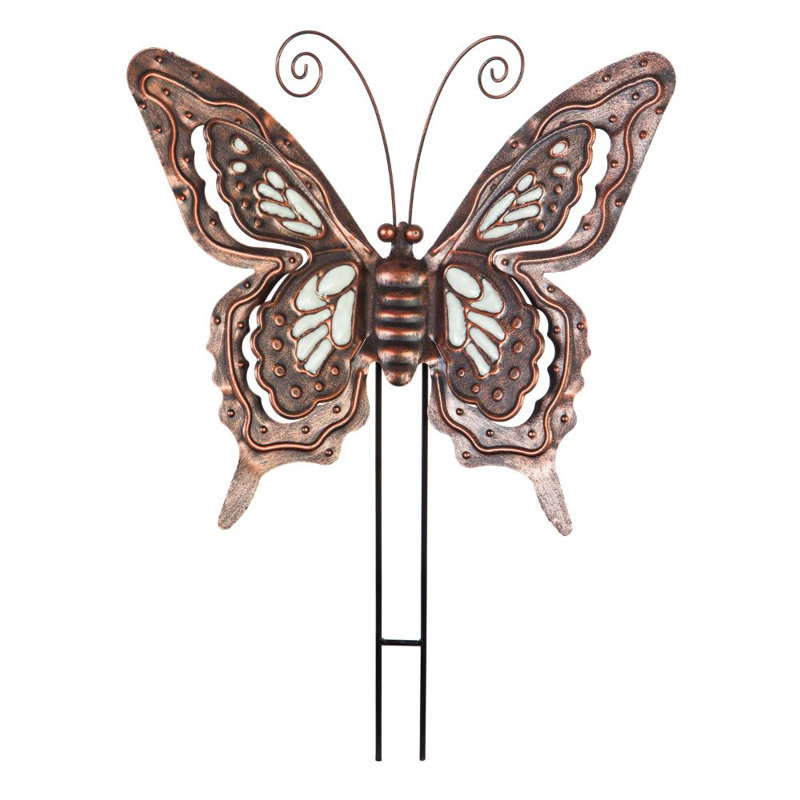 Jeu de jardin à papillon foncé
