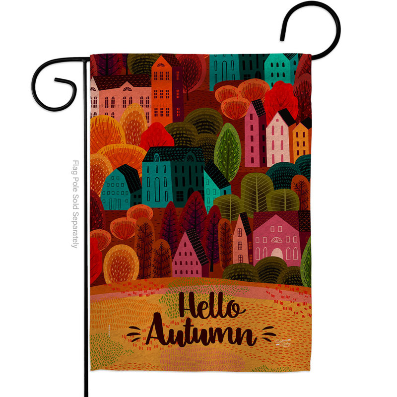 Drapeau de jardin en polyester 2 faces 1,5 pi x 1,1 pi