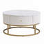 Table basse ronde avec tiroirs