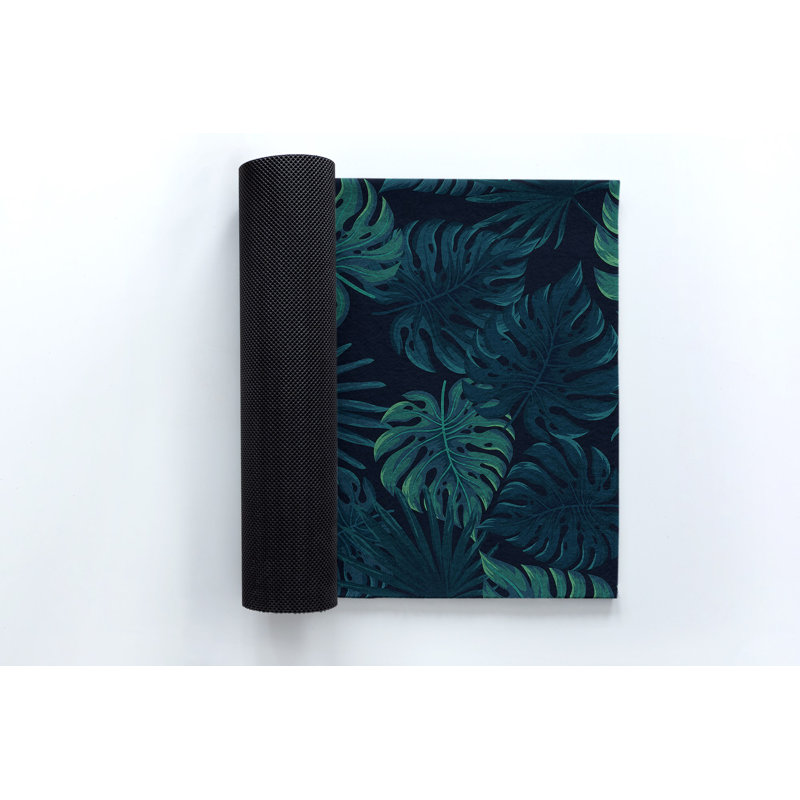 Non-Slip Floral Outdoor Doormat
