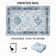 Vintage Floral Distressed Printed Area Rug Machine Washable Non Slip Stain Resistant Bodered Low Pile Ultra Thin Pet Friendly Vacuum Clean Easy To Clean Floor Carpet for Living Room
