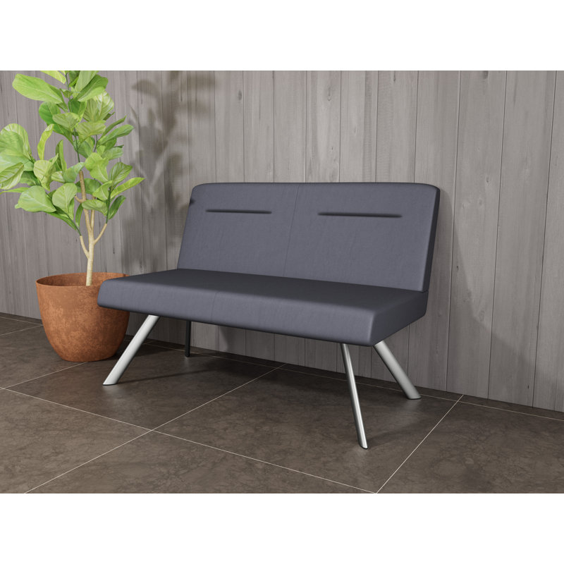 Causeuse Willow, No, Argent argent, Noir Patriot Plus - nettoyez le vinyle avec un lin
