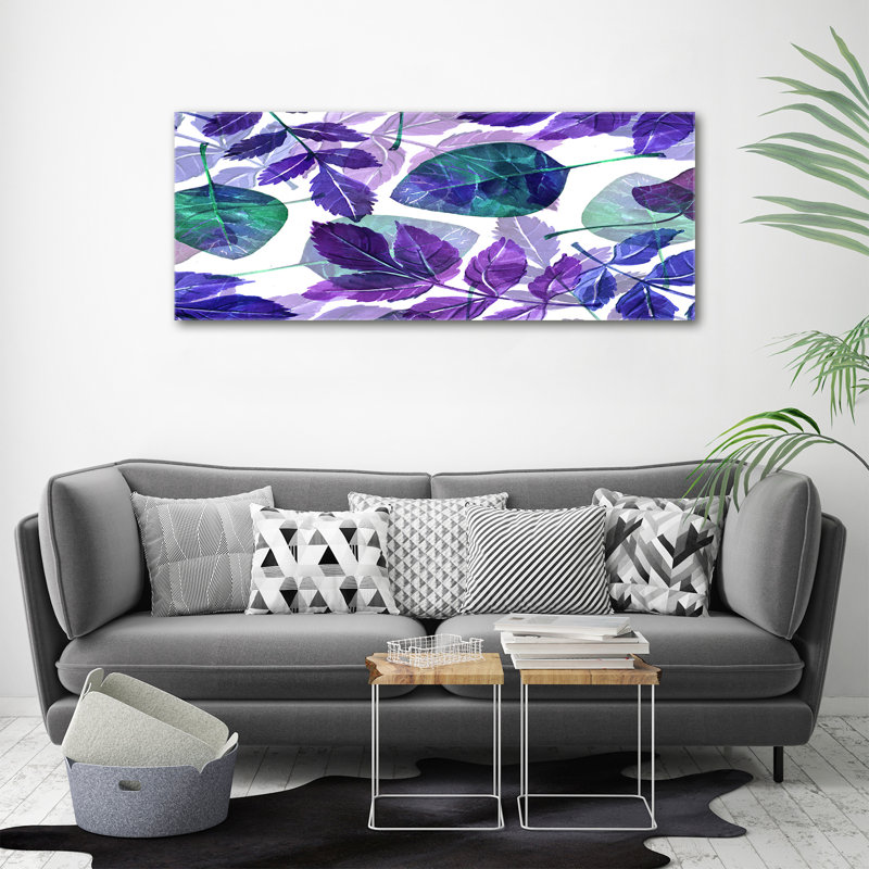 Colorful leaves 1 Piece Wall Art on Canvas