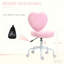 Pink Heart-Shaped Office Chair