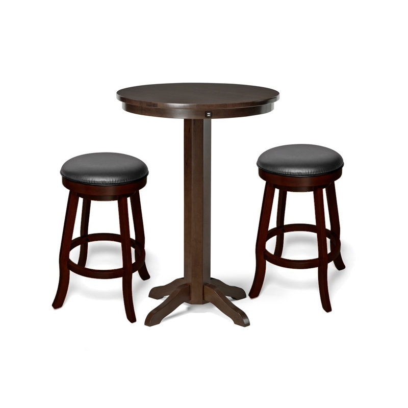 Traditional Pub Table/stool Set, Espresso