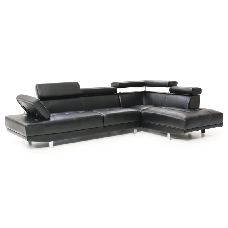 Canapé modulaire Riveredge (sans repose-pieds), noir, Noir