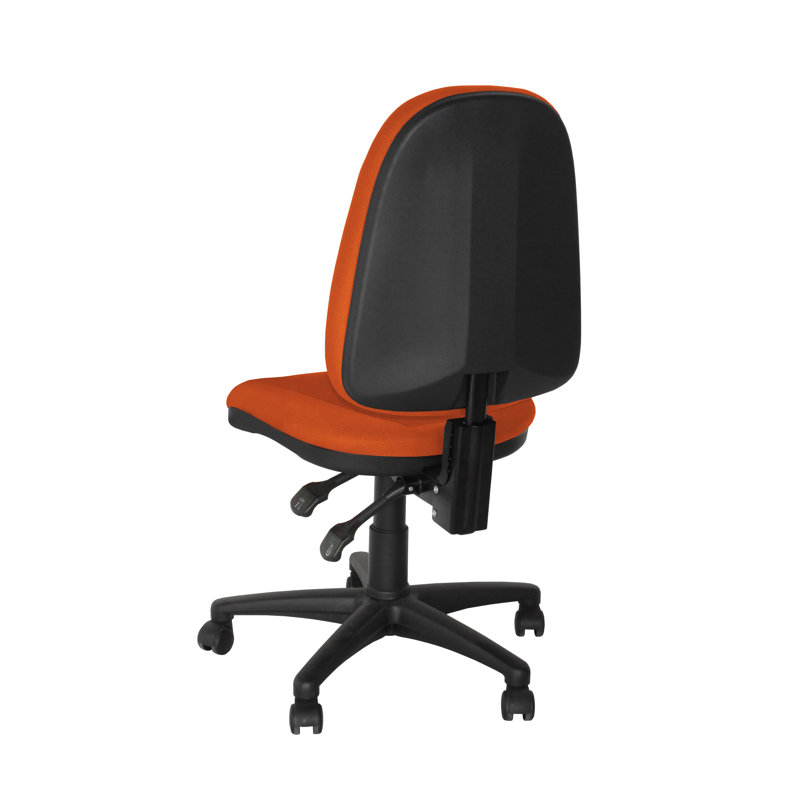 Symple Stuff Office Chair, Orange, Adjustable Armrests