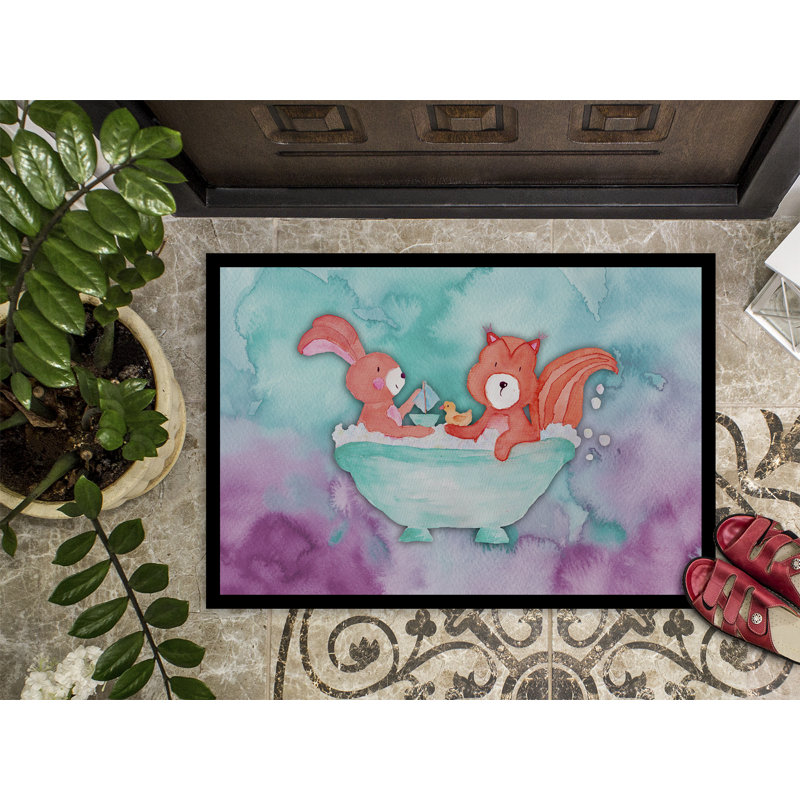 Beulah Non-Slip Outdoor Doormat, Rectangle 1'6 x 2'3"