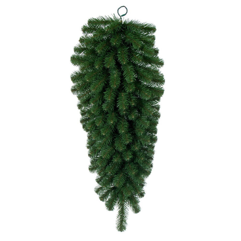 Charlton Home® 36" Deluxe Sequoia Pine Artificial Unlit Teardrop with 123 Realistic PVC Tips