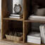 Arianne 6-Cube Bookshelf Modern Freestanding 3-Tier Bookcase Rustic Brown