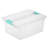 Sterilite Medium Clip Box Clear Home Storage Tote Container with Lid-99476633-99476627
